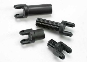 Traxxas 5455 Half shafts, center front (internal splined (1)/ external splined (1)/ center rear (internal splined (1)/ external splined (1)) (plastic parts only)