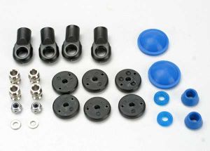 Traxxas 5462 Rebuild kit, GTR shock (x-rings, bump stops, bladders, all pistons, piston nuts, shock rod ends) renews 2 shocks