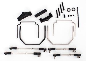 Traxxas 5498 Sway bar kit, Revo® (front and rear) (includes thick and thin sway bars and adjustable linkage) (requires part #5411 to install rear bumper)