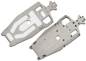 Traxxas 5522X Chassis, 7075-T6 aluminum (3mm) (titanium-anodized) (machined, lighter than stock)/ adhesive foam pad (1)