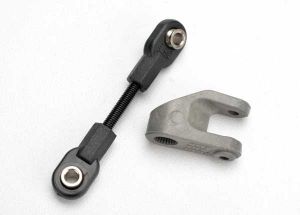 Traxxas 5545 Servo horn, steering/ linkage, steering (3x30 threaded rod)/ rod ends (2)/ hollow balls (2)