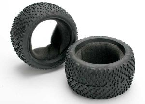 Traxxas 5570 Tires, Victory 2.8' (rear) (2)/ foam inserts (2)
