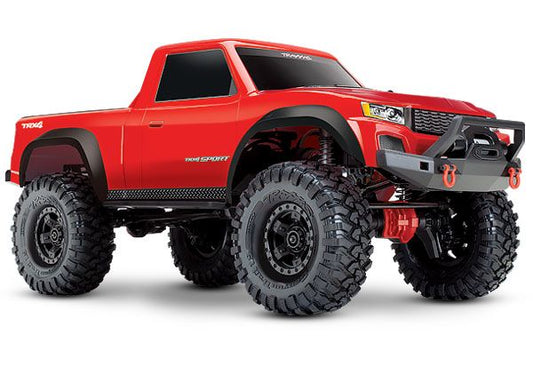Traxxas 82024-4-RED TRX-4 Sport 1/10 Scale Trail Rock Crawler (Red) w/XL-5 HV ESC & TQ 2.4GHz Radio