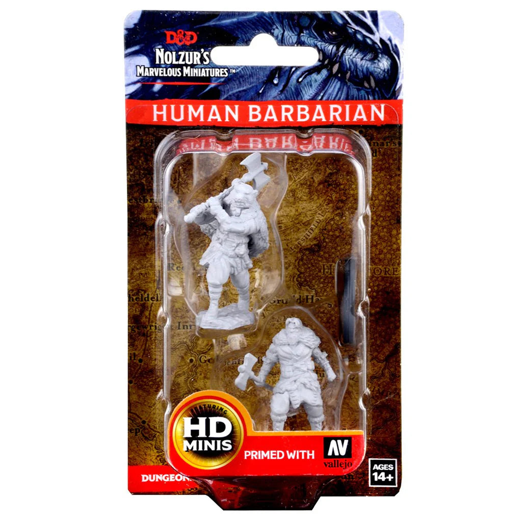 WIZKIDS 72643 D&D Nolzur’s Marvelous Miniatures: Human Male Barbarian