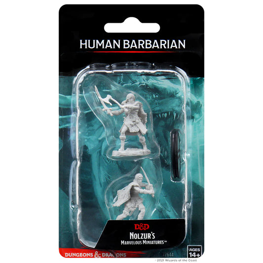 WIZKIDS 72644 D&D Nolzur’s Marvelous Miniatures: Human Female Barbarian