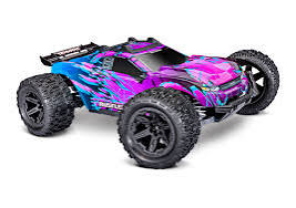 Traxxas 67464-4-PRPL Rustler® 4x4 VX3 1/10 RTR 4WD Brushless Stadium Truck (Purple) w/VX3 ESC, TQi™ Sport 2.4GHz Radio & TSM®