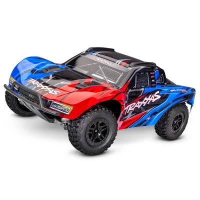 Traxxas 68454-4-RED Slash® 4x4 VX3 1/10 RTR 4WD Brushless Short Course Truck (Red) w/VX3 ESC, TQi™ Sport 2.4GHz Radio & TSM®