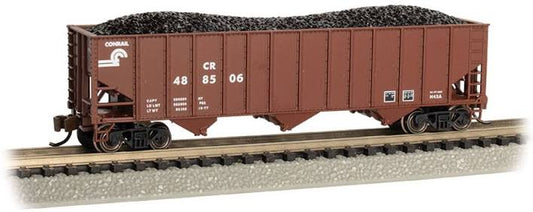 Bachmann 18752 N Conrail 100-Ton 3-Bay Hopper (CR) # 488506 *DISC*