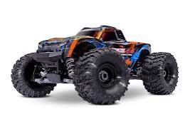 Traxxas 67454-4-ORNG Stampede® 4x4 VX3 1/10 RTR 4WD Brushless Monster Truck (Orange) w/VX3 ESC, TQi™ Sport 2.4GHz Radio & TSM®