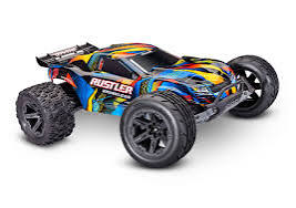 Traxxas 37454-4-YLW Rustler 2WD Brushless Yellow