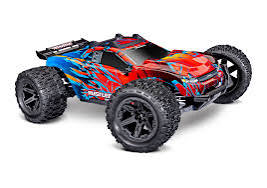 Traxxas 67464-4-RED Rustler® 4x4 VX3 1/10 RTR 4WD Brushless Stadium Truck (Red) w/VX3 ESC, TQi™ Sport 2.4GHz Radio & TSM®