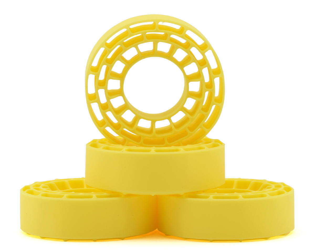 Injora DGT-1064YE 1.0" Micro Crawler Tires Silicone Rubber Inserts (62-64mm) (Super Soft)