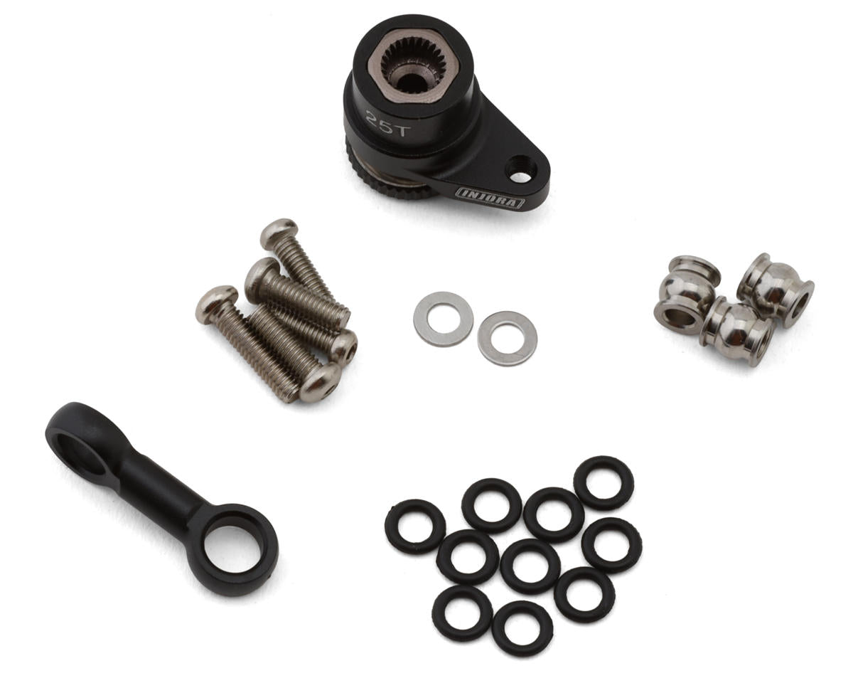Injora GROM-11BK Arrma Grom Aluminum Servo Saver Set (Black) (25T)