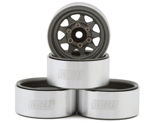 Injora YQW-1004GL 1.0" Deep Dish Stamped Steel Micro Rock Crawler Beadlock Wheels