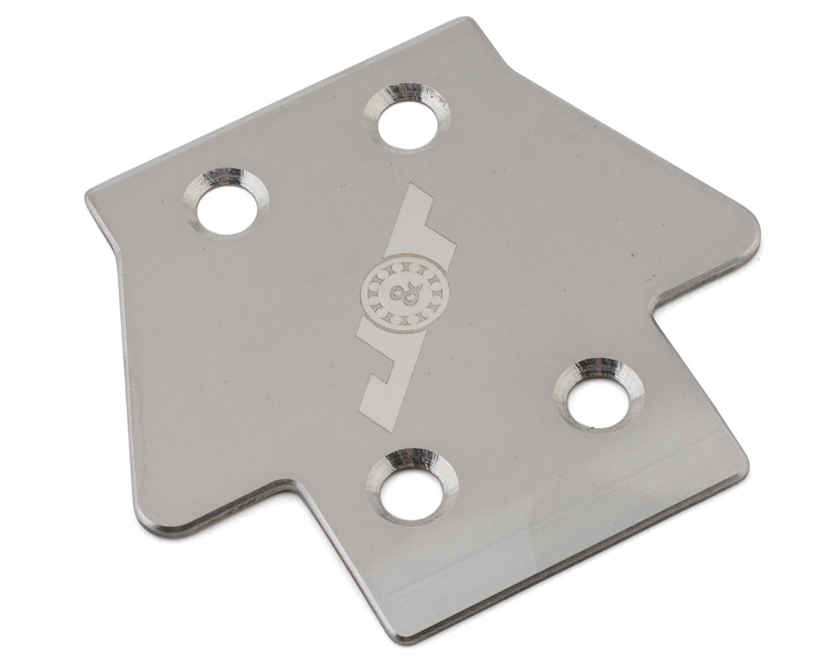 J&T Bearing Co. JT10844-1 AE RC8B4/RC8B4.1 Stainless Steel Front Skid Plate