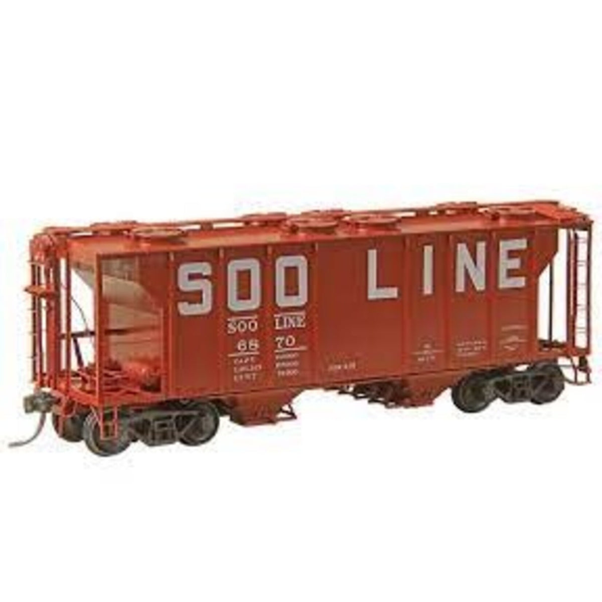 Kadee 8047 #8047 HO Scale SOO Line #6870 - RTR PS-2 Two Bay Hopper