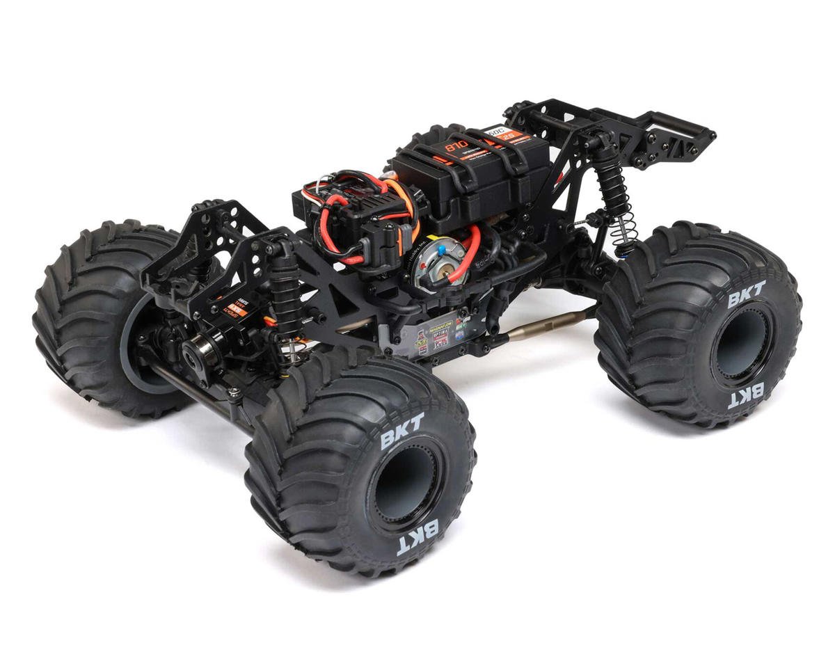 LOSI LOS 01026T3 1/18 Mini LMT Megalodon 2S 4X4 RTR Brushed Monster Truck (Battery & Charger Included), Blue