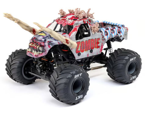 LOSI LOS 01026T4 Mini LMT Zombie RTR Brushed Monster Truck, Red