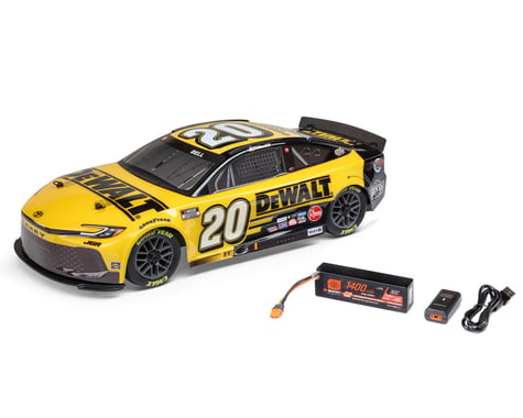 LOSI LOS 1122520 1/12 NASCAR RC Race Car Christopher Bell No. 20 DeWalt 2025 Toyota Camry 2S AWD RTR Brushed On-Road (Battery & Charger Included)