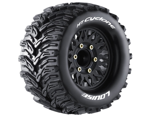 Louise R/C LT3226SX MT-Cyclone Soft, 1/10 Monster Truck Tires, 0 & 1/2 " Offset, 12, 14, 17mm Removable Hex