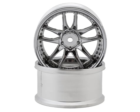 LAB LWS-0606C Emotion CR3P 1/10 Drift (6mm Offset) (Chrome) (2) w/12mm Hex