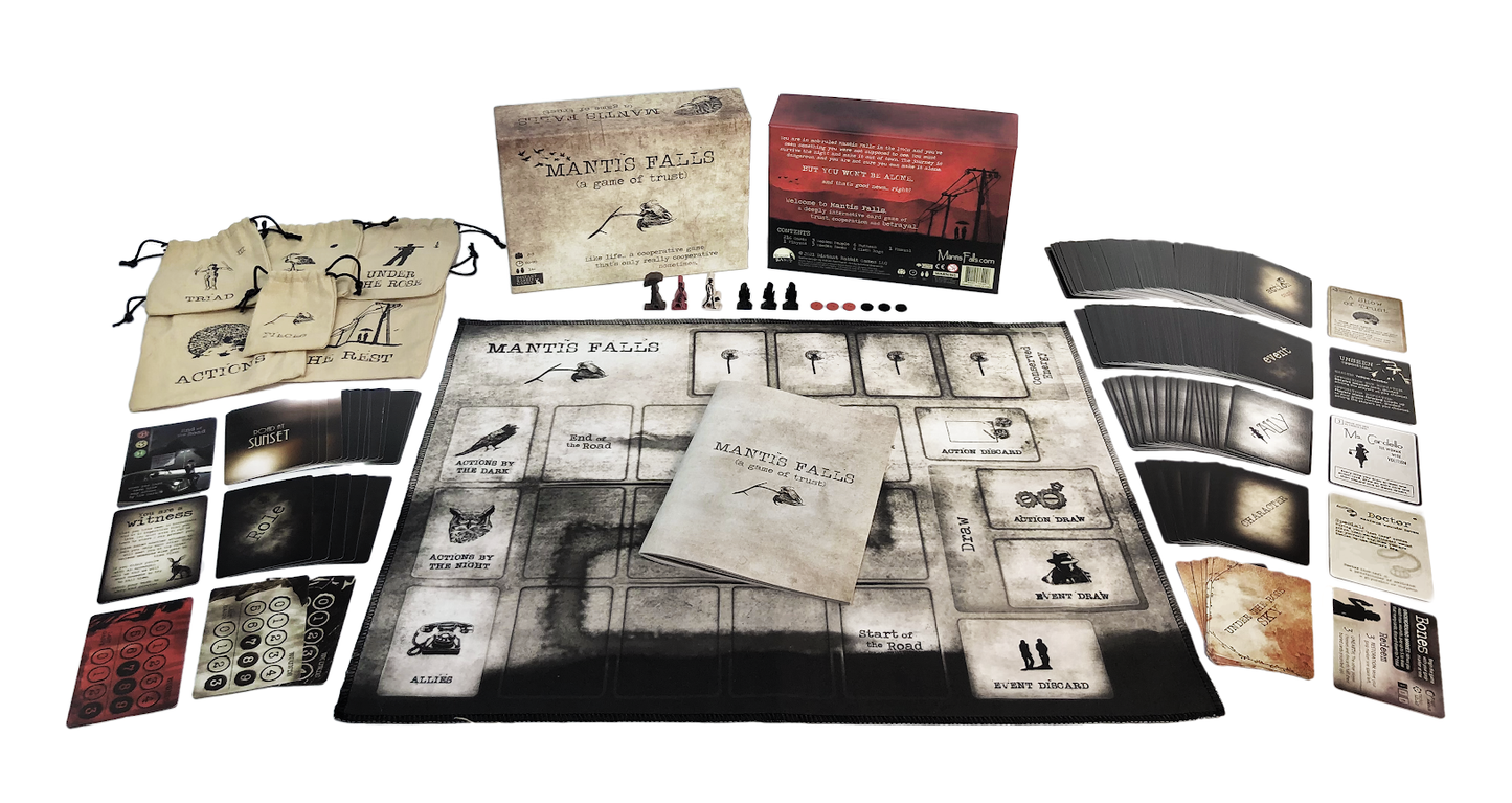 Distant Rabbit Games MFR2021 Mantis Falls: A Game of Trust Board Game