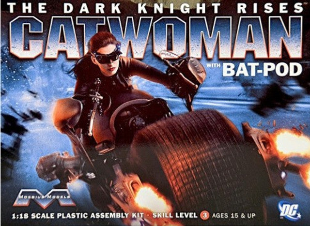 Moebius 938 1/18 Batman Dark Knight Trilogy: Catwoman w/Bat Pod