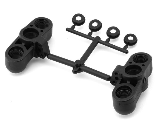 Mugen E2146B MBX Non-Trailing Front Pillow Ball Hub Carriers (2)