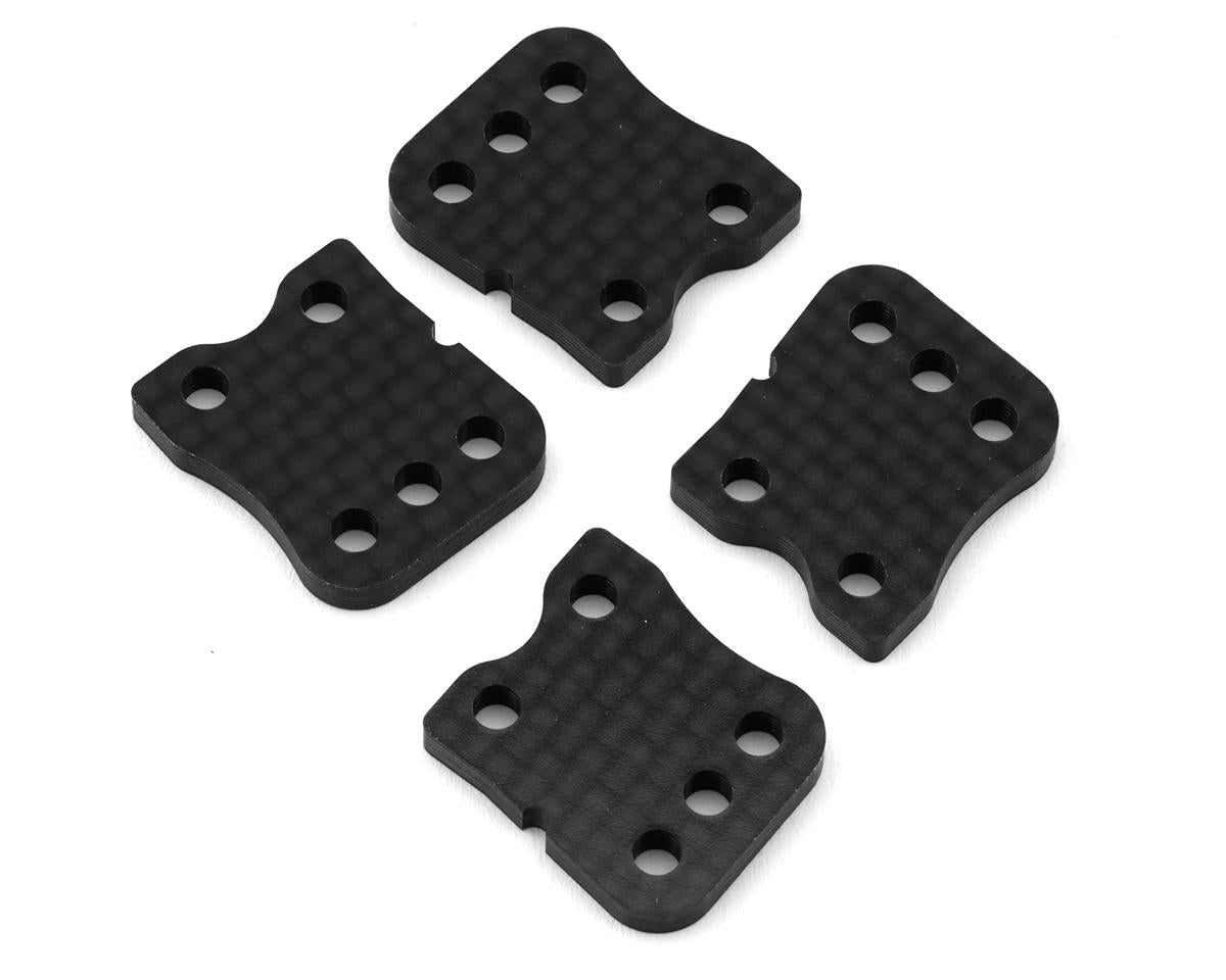 Mugen E2178A MBX8R Graphite Rear Camber Link Plates (4) (0°)