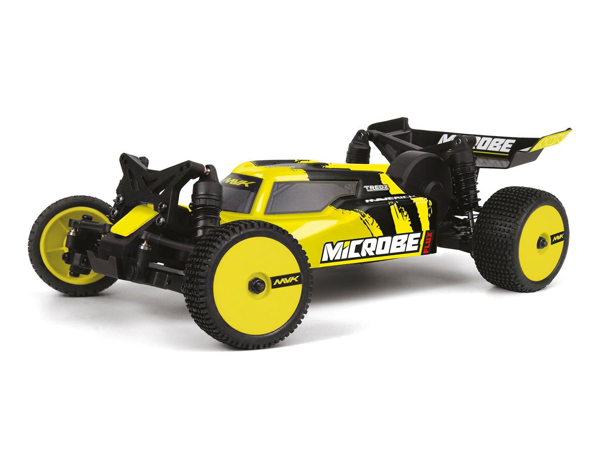 Maverick 150871 Microbe Flux 1/24 Brushless RTR 2WD Buggy (Yellow)