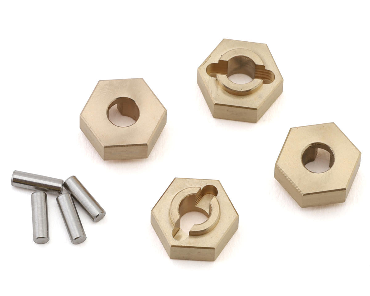 NEXX Racing 491 Losi Micro-B Brass Wheel Hexes (Gold) (4)