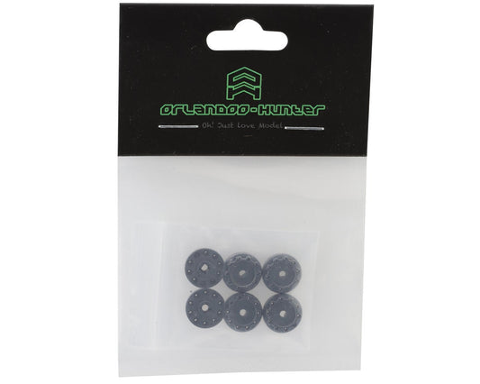 Orlandoo Hunter GA5003-B-6P OH32T01 6x4 Scania Wheel Hub Hexes (Black) (6)
