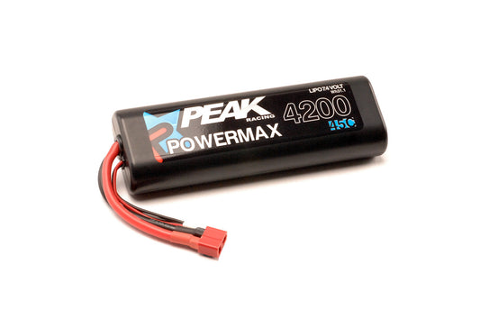 Peak Racing 00568 Powermax Sport 4200 LiPo 7.4V Battery