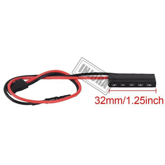 Injora CRAW18156_32mm 1PCS 32 Red LED Brake Light Lamp for 1/10 RC Car