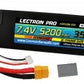 Common Sense 2S5200-35X Lectron Pro 7.4V 5200mAh 35C Lipo Battery with XT60 Connector + CSRC adapter for XT60 batteries