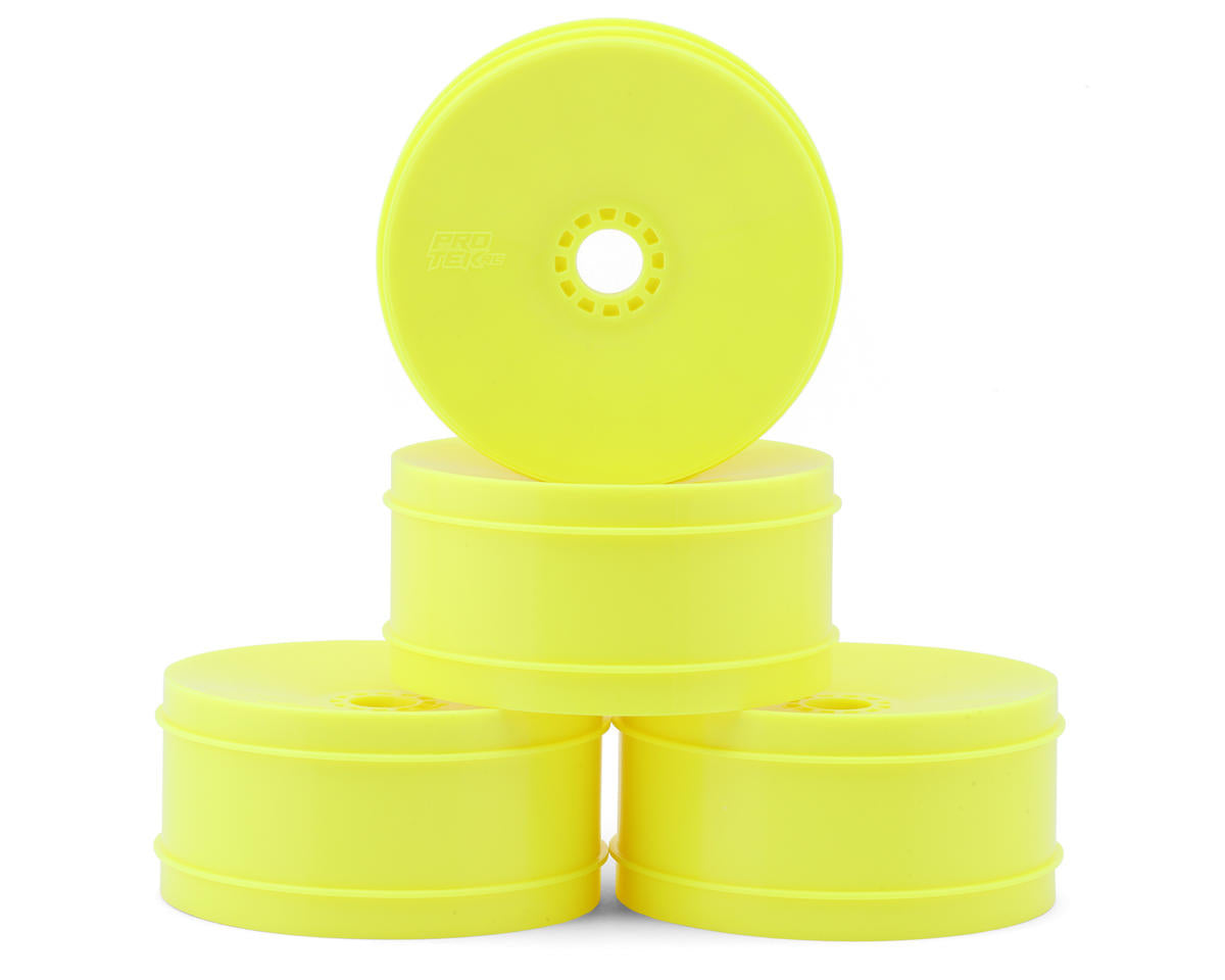ProTek RC 2751 83mm Concave 1/8 Buggy Wheels (Yellow) (4)