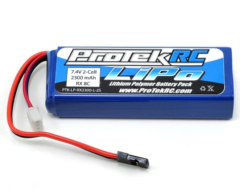 ProTek 5196 LiPo Receiver Battery Pack (Mugen/AE/8ight-X) (7.4V/2300mAh) (w/Balance Plug)