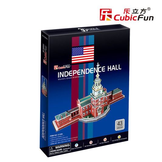 Cubic Fun 85 Independence Hall ( Philadelphia, Pa, USA) 3D Foam Puzzle