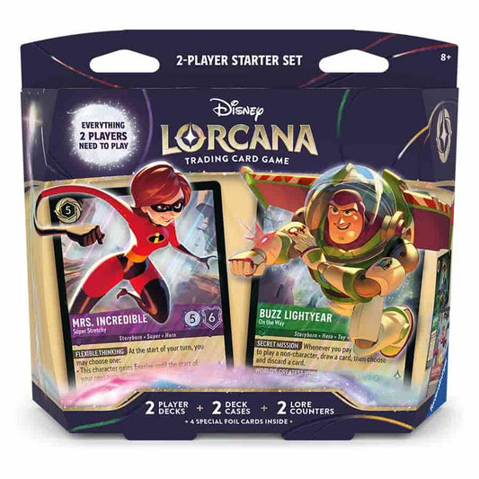 Ravensburger 8854 Lorcana: Two-Player Deck: Elastigirl and Buzz Lightyear
