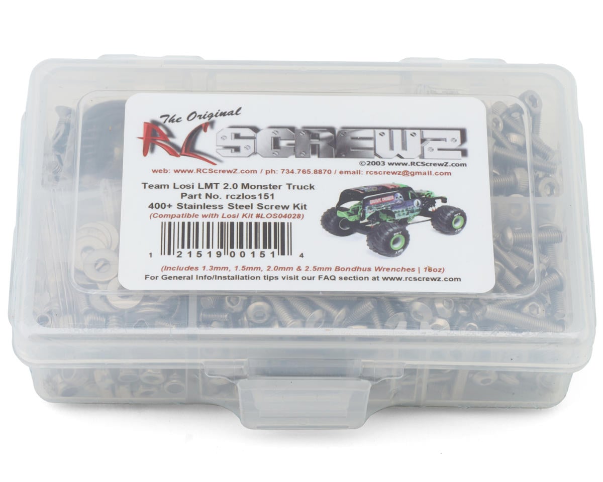 RC Screwz LOS151 Losi LMT 2.0 Monster Truck Stainless Steel Screws Kit