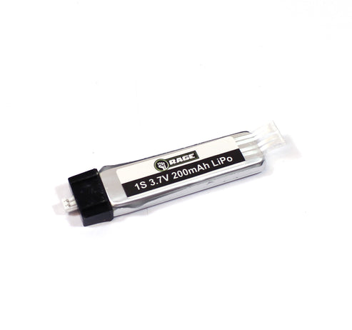 Rage RC A1200 1S 3.7V 200mAh 25C LiPo Battery; Beechcraft