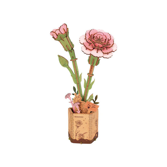 Robotime TW051 ROWOOD Pink Carnation