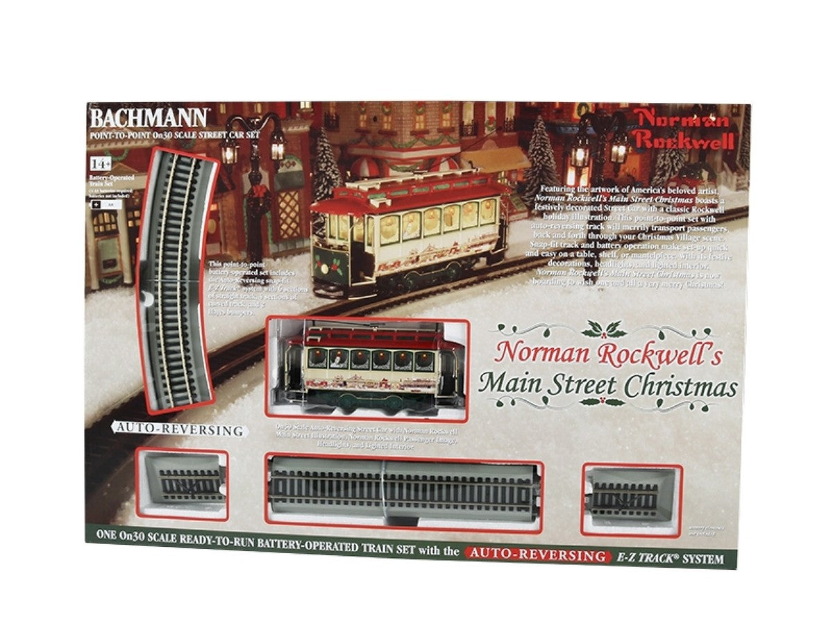 Bachmann 25100 On30 Norman Rockwell Main Street Christmas Set *DISC*