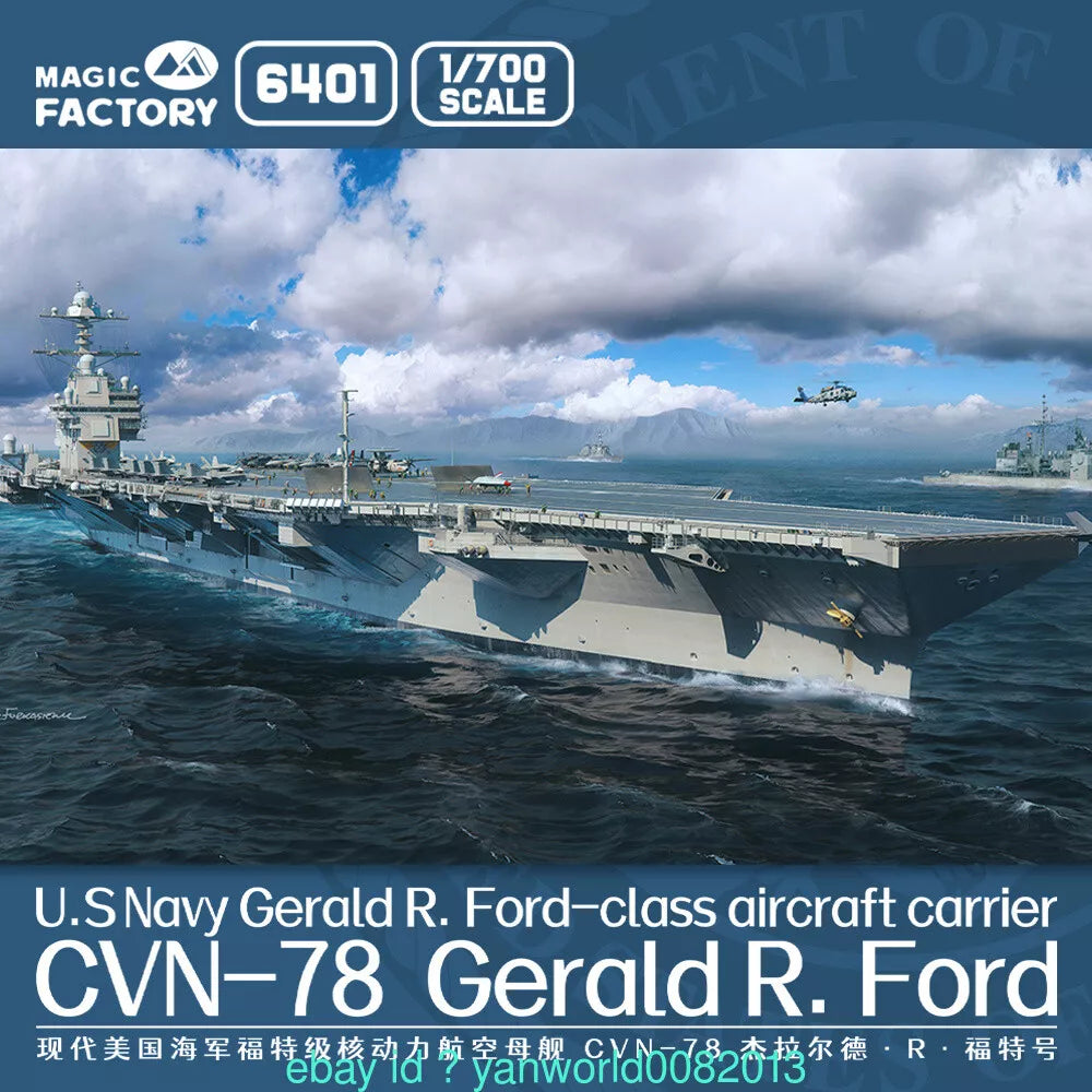 Magic Factory 6401 US Navy Gerald R Ford Class CVN78 Aircraft Carrier