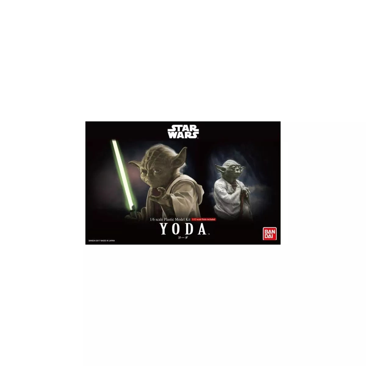 Bandai 214473 2439838 Star Wars Character Line 1/6 and 1/12 Yoda Model Kit