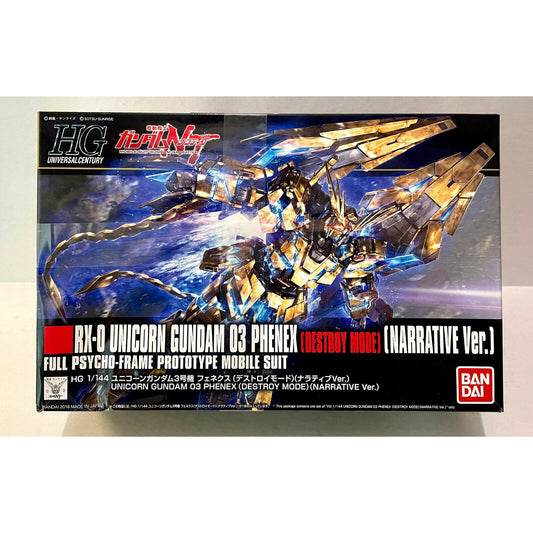 Bandai 2436430 HGUC #213 Unicorn Gundam 03 Phenex Destroy Mode