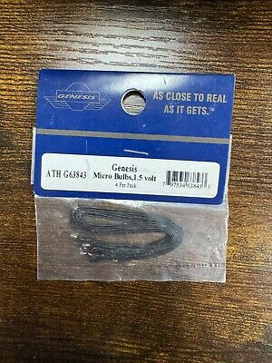 Athearn G63843 Genesis HO Micro Light Bulbs 1.5V (4)
