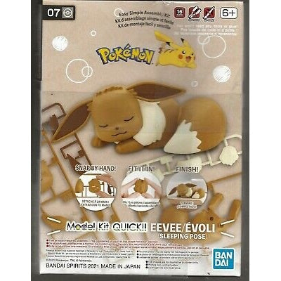 Bandai 2570605 Pokemon Model Kit Quick - #07 Eevee (Sleeping Pose)