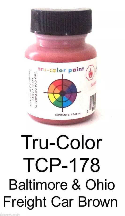 Tru-Color Paint 178 - Railroad Color Acrylic Paint - 1oz/29.6mL - Baltimore & Ohio / Chesapeake & Ohio Freight Car Brown