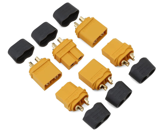Samix CXT60H-003 XT60 Connectors w/Wire Covers (3 Male/3 Female)